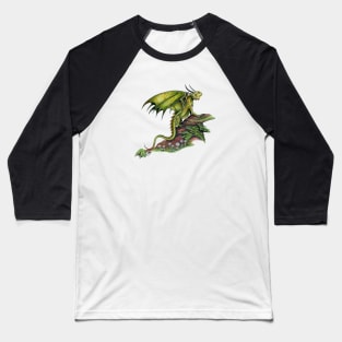 Adorable Pet Green Bearded Dragon Baseball T-Shirt